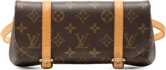 Louis Vuitton Brown Pvc Leather Fanny Pack Sling Bag (Pre-Owned)