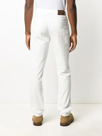 Brunello Cucinelli Straight Leg Jeans - White