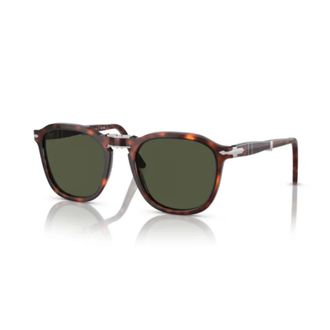 Persol Sunglasses, unisex, Brown, 54 MM, Classic Sunglasses with Black Frame