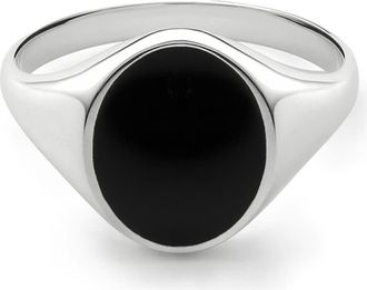Miansai Heritage Ring in Sterling Silver/Black at Nordstrom, Size 11
