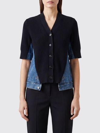 sacai Cardigan in denim e cotone