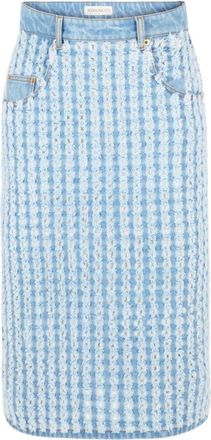 Nina Ricci Gonna midi denim - Blu