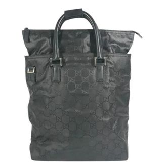 Gucci Vintage, unisex, Zwart, ONE Size, Nylon, Pre-owned Vintage Tote Bag