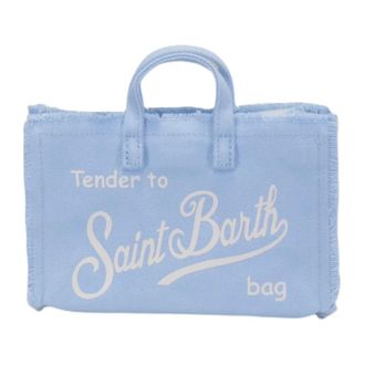 MC2 Saint Barth Tote Bags, female, Blue, Size: ONE SIZE Linen Phone Bag
