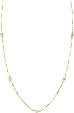 Effy Diamond Station Necklace in Silver/18K Gold/Diamond at Nordstrom Rack