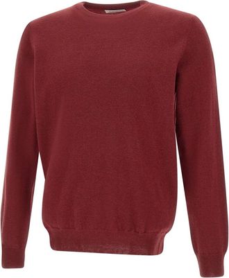 KANGRA Wollen Trui - Heren - Ronde hals truien - Rood - 5XL - Wol - Truien & Vesten
