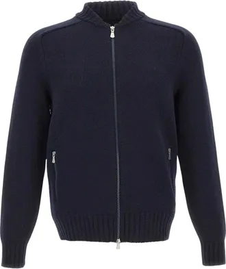 Gran Sasso Giubbino Cardigan - - Knitwear - Uomo - Blu - M