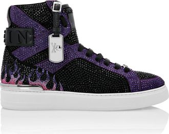 Philipp Plein MONEY BEAST Hi-Top crystal Flame