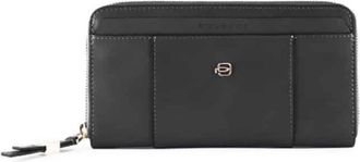 Piquadro Wallets & Cardholders, female, Black, ONE SIZE, Circle Zip Around Wallet