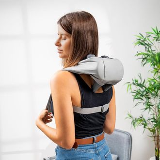 InnovaGoods Masajeador Cervical Y De Espalda 6d - Innovagoods - Recargable - 3 Velocidades - 3 Modos - Calor