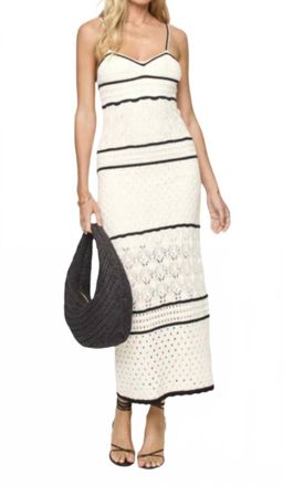 L*Space Isle Of Palms Dress In Cream/black