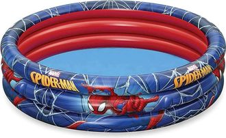 Trade Shop Trade Shop - Piscina Gonfiabile Spiderman LUomo Ragno 3 Anelli 122x30cm Per Bambini 2+ 98018