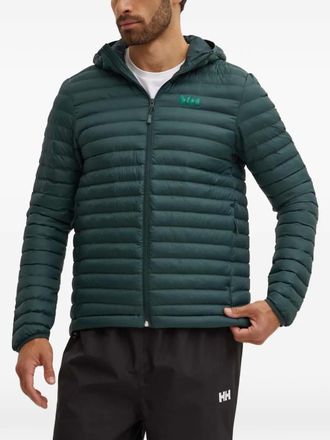 Helly Hansen Gewatteerd jack met capuchon en logo - Groen
