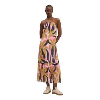 Desigual Kleedjes, Dames, Veelkleurig, L, Polyester, Limoges Midi Jurk