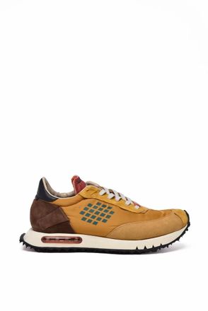 Bepositive Space Race Sneakers - Brown/Yellow