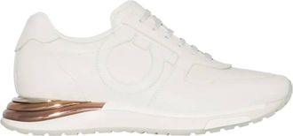 Ferragamo Womens Brooklyn Low-Top Sneakers In White