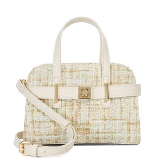 Dune London Womens Accessories Delineate - Reptile-Effect Shoulder Bag - Cream - One Size