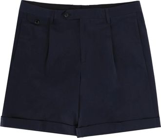 Lardini Katoenen shorts op maat - Heren - Korte Broeken - Blauw - M - Katoen - Korte Broeken