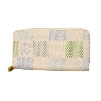 Louis Vuitton Light Blue White Long Wallet (Bi-Fold) (Pre-Owned)