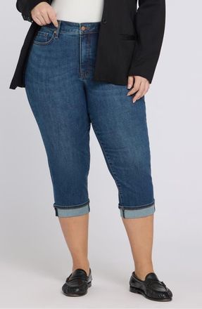 NYDJ Marilyn Cuffed Capri Jeans in Sunset Villa at Nordstrom, Size 24W