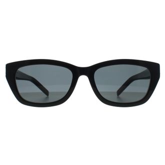 Saint Laurent Cat Eye Vrouwen Glimmend Zwart Grijs SL M153