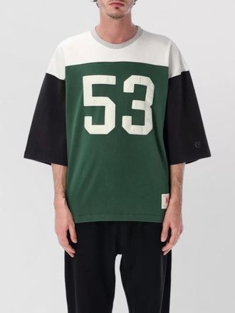 Champion number print colorblock crew neck t-shirt