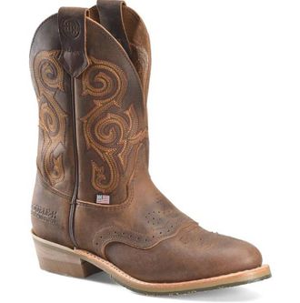 Double-H Boots Mens Rockdale U-Toe Ice Series Boot In Bulldog Folklore