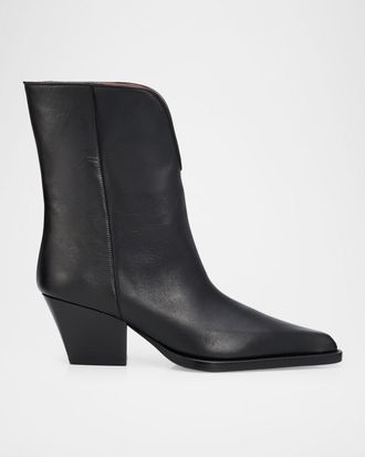 PARIS TEXAS Jane Leather Ankle Boots