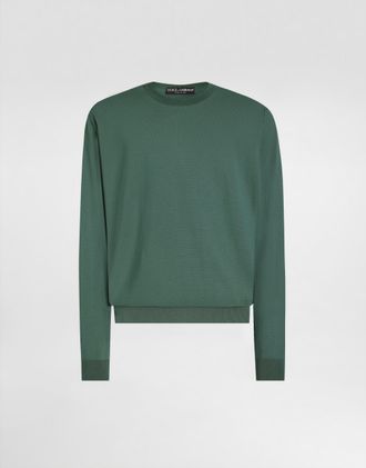 Dolce & Gabbana Cashmere Pullover - Man Sweaters And Cardigans Green 46