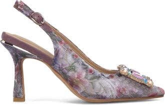 Alma En Pena Slingback Pump met Strassgesp - Dames - Pumps - Veelkleurig - 39 EU - Schoenen