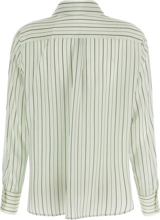 Max Mara Womens Bicolor Silk Blouse