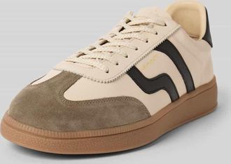 GANT Sneaker aus echtem Leder mit Logo-Stitching Modell Cuzmo in Mittelbraun, Größe 41