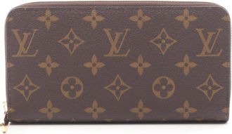 Louis Vuitton Brown Monogram Coated Canvas Long Wallet (Bi-Fold) (Pre-Owned)