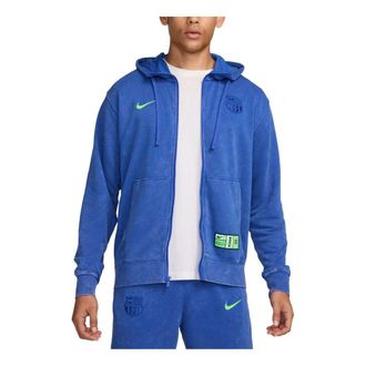 Nike FC Barcelona Club Third French Terry Full-Zip Hoodie Royal Lime FQ2999-405