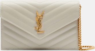 Saint Laurent Cassandre Envelope leather wallet on chain