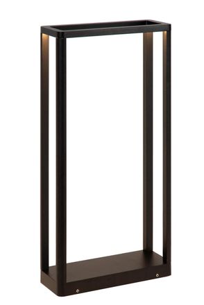 Lucide L&aacute;mpara baliza de aluminio con 1 led integrado, negro