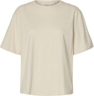 Selected Dames, Tops, Bruin, Maat: XL Linnen