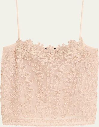 Kobi Halperin Giselle Square-Neck Ribbon Blouse