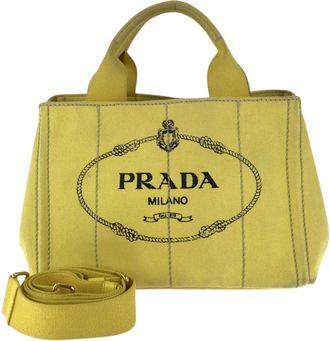Prada Canapa Canvas 2way Tote Bag