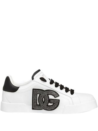 Dolce & Gabbana BlackWhite Logo Sneakers