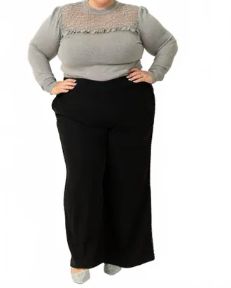 Bl^nk London Indumani Knitted Top In Gray