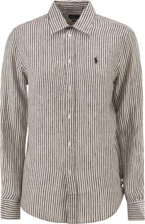Polo Ralph Lauren klassiek fit gestreept linnen overhemd