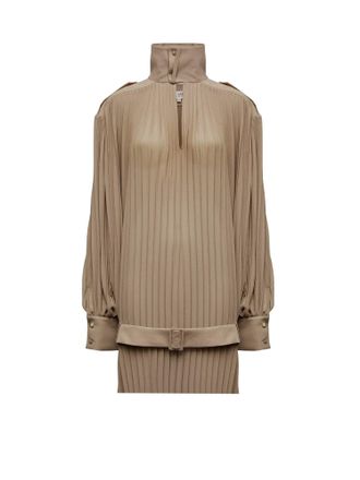 Maison Margiela Pleated Dress With Belt