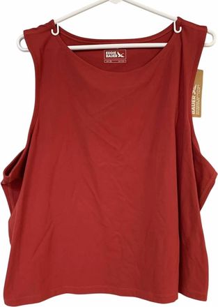 Eddie Bauer Womens Movement Lux Athletic Tank Top - Plus In Dark Ruby