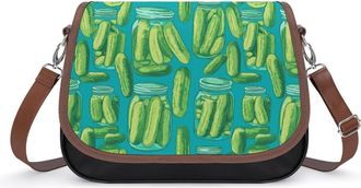 Generic Pickle Jars Small Womens Crossbody Bags Shoulder Handbag with Adjustable Strap for Travel