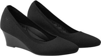 Vivaia Almond-Toe Wedge in Black at Nordstrom, Size 8.5