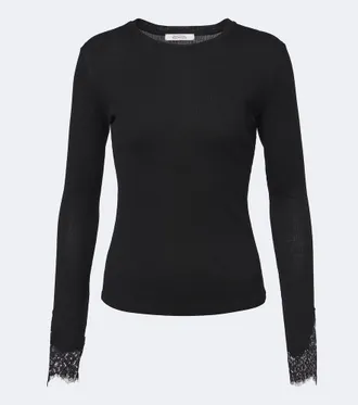 Dorothee Schumacher Pure Sleekness lace-trimmed cotton top