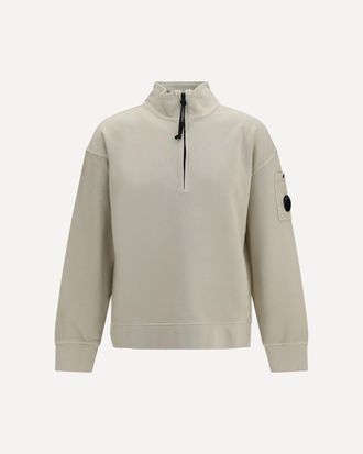 C.P. Company C. P. COMPANY Brushed and sueded diagonal-weave cotton fleece Sweatshirt Male XL
