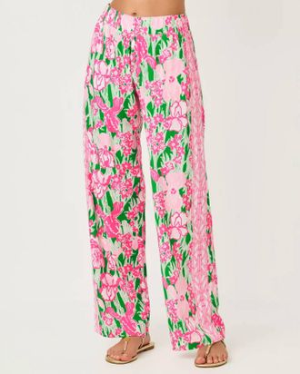Lilly Pulitzer 32 Bal Harbour Palazzo Pant In Putting Green Hannah Engineered