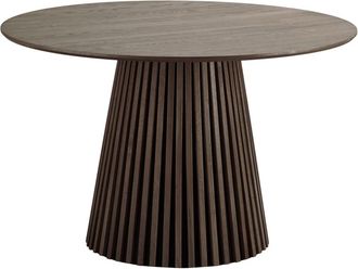 Moloo Mesa de comedor redonda para 4 personas &oslash;120 cm roble ahumado